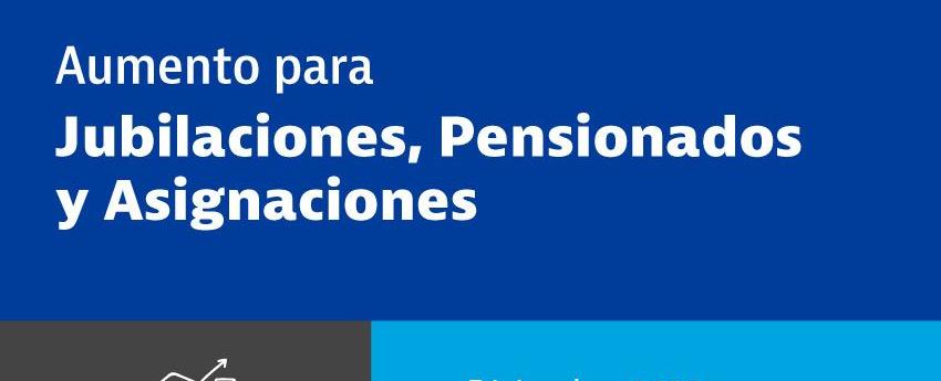 Nuevo aumento para jubilaciones, pensiones y asignaciones